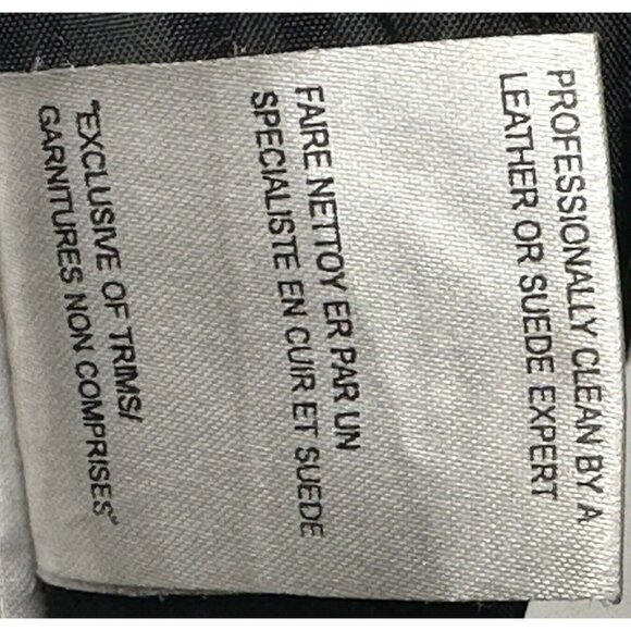 Sequence Womens Leather Jacket Lined Pockets Collar Full Zip Black Size 16 - Picture 15 of 16